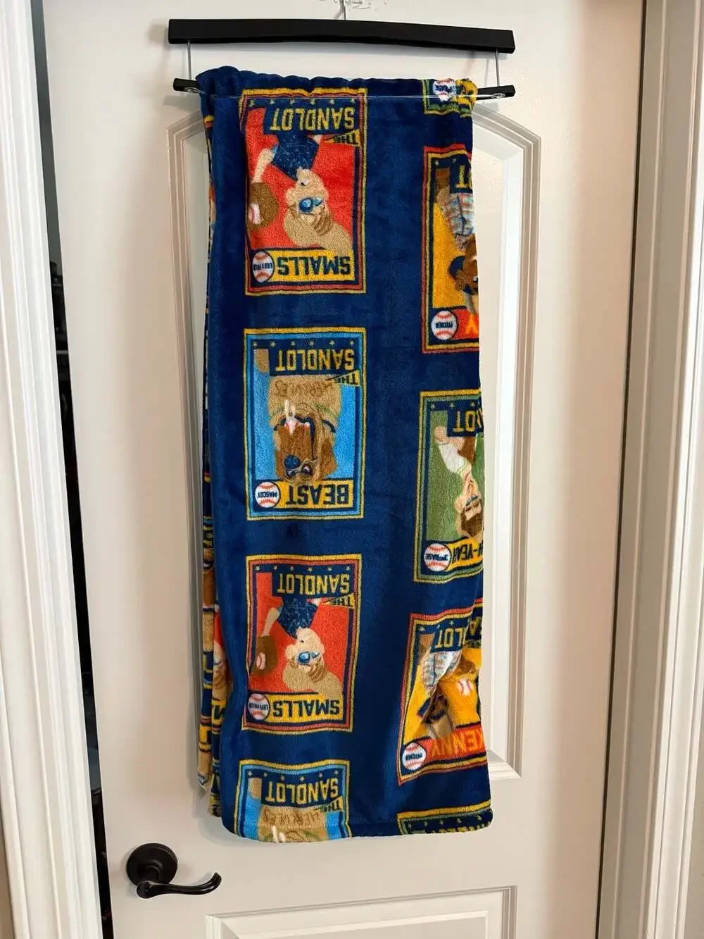 The Sandlot Movie Baseball Trading Card CharPlush Throw Blanket 50in x 70in